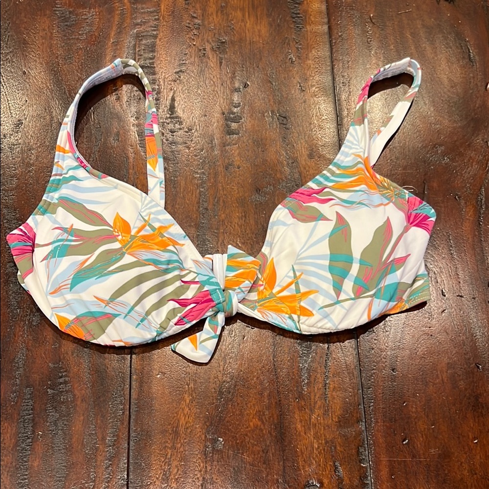 Roxy Tropical Print Bikini Top